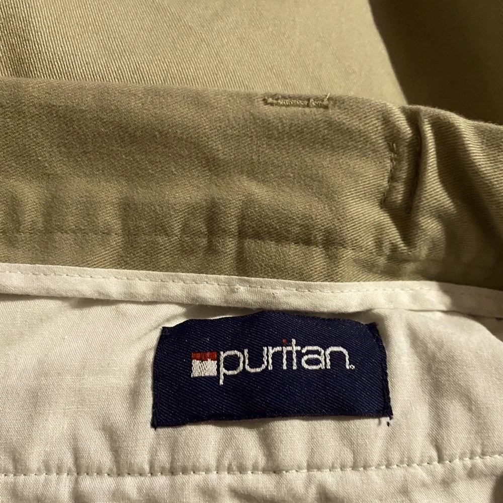 Puritan Men's Khaki Pleated Shorts Size 48